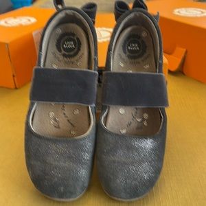 Livie & Luca ballet flat, size 13, dark pewter shimmer